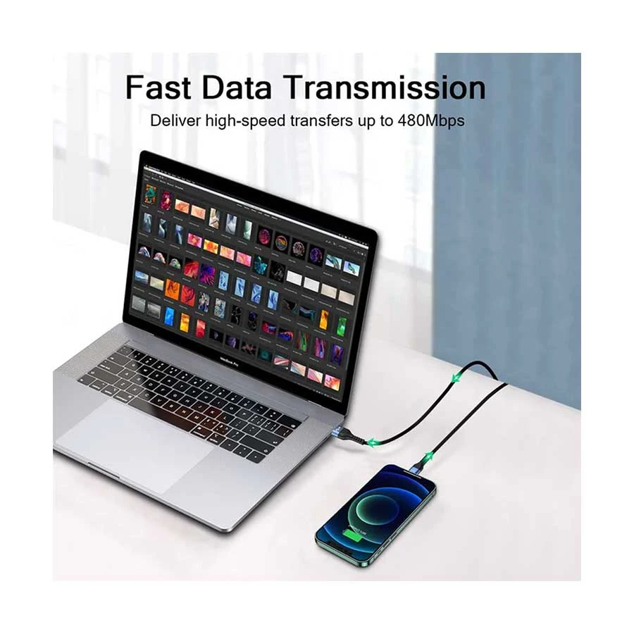Qgeem USB Male to Lightning USB Cable Price in BD