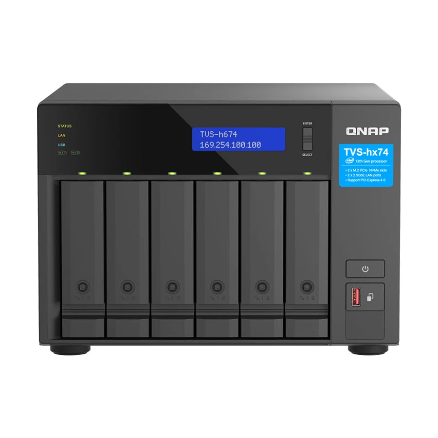 Qnap QNAP TVS-h674-i3-16G Network Storage