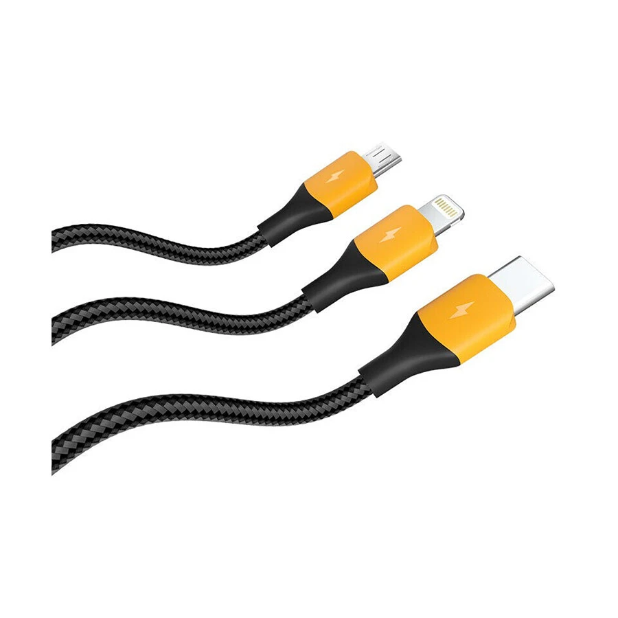 Realme 3 in 1 USB Male to Type-C, Micro & Lightning Cable / Converter / HUB in BD