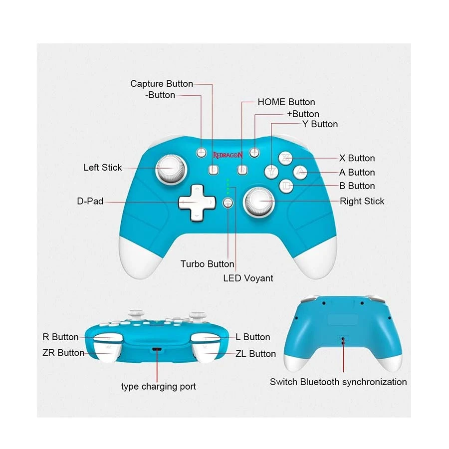 Redragon Pluto G815 Gaming Controller specifications