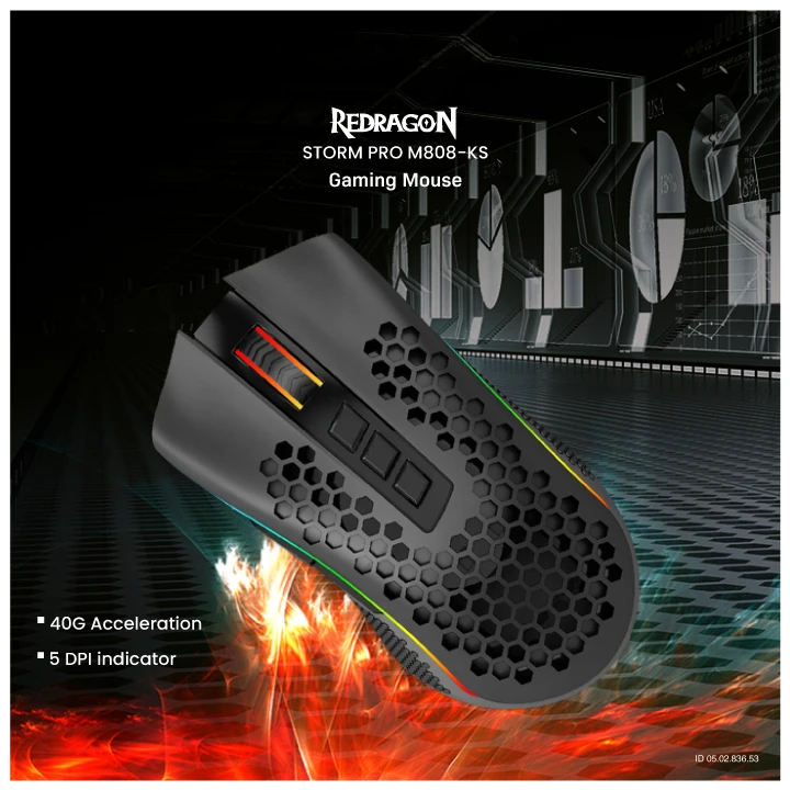 Redragon Storm Pro M808-KS Mouse Price in BD