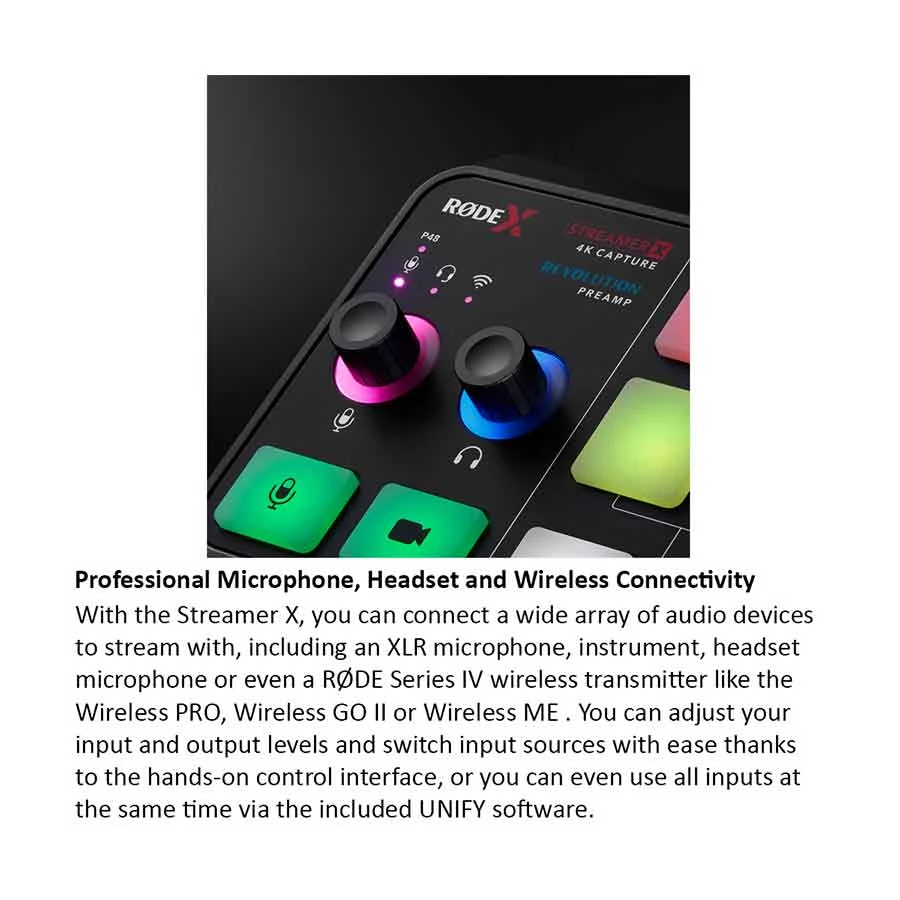 Rode X Streamer X Video and Streaming