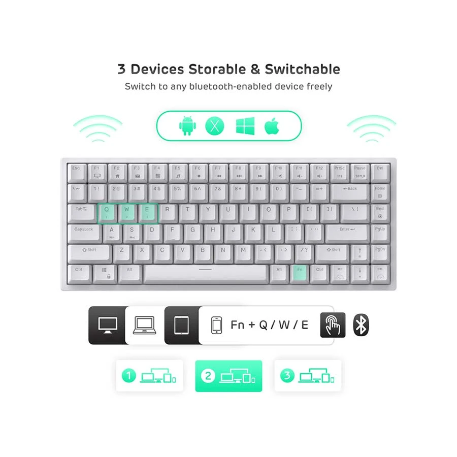 Royal Kludge RK 84 Keyboard specifications