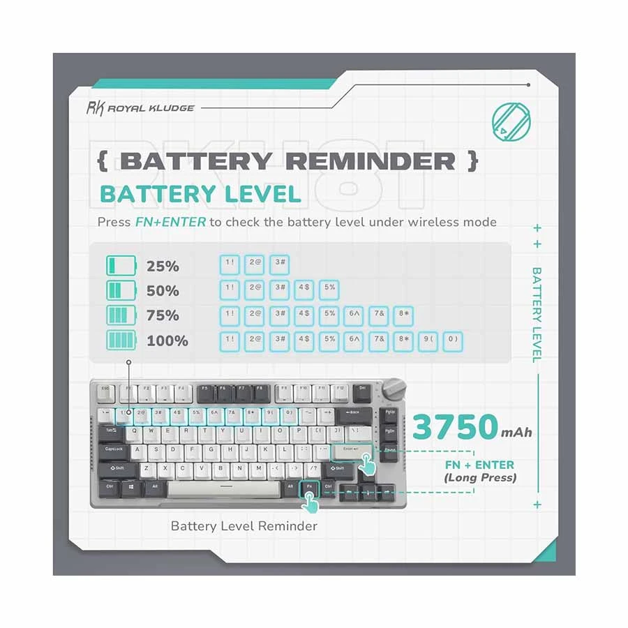 Royal Kludge RK H81 Keyboard specifications