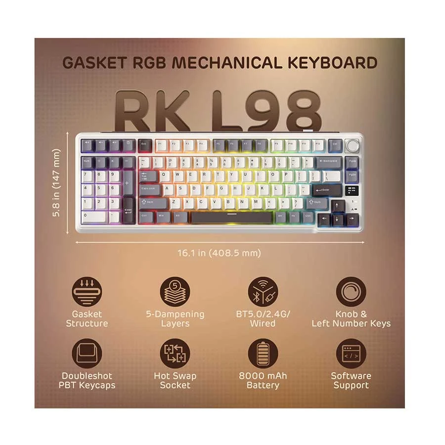 Royal Kludge RK L98 Keyboard in BD