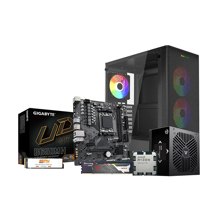 Ryans Home PC R76D5 AMD Ryzen 7 7700 Desktop PC