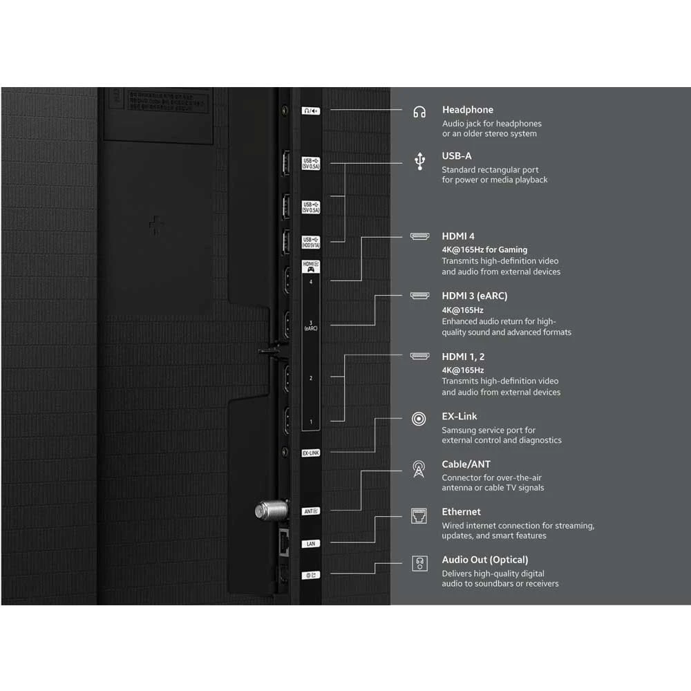 Samsung OLED S95H (2026) Television specifications