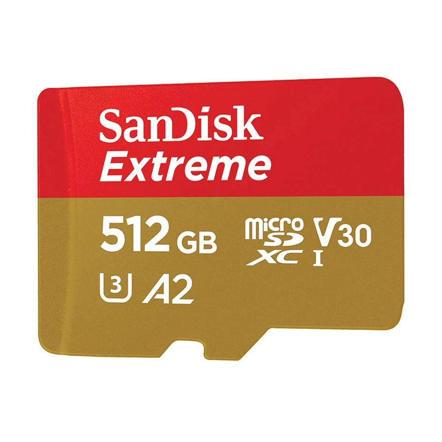 Sandisk Extreme 512GB Memory Card in BD