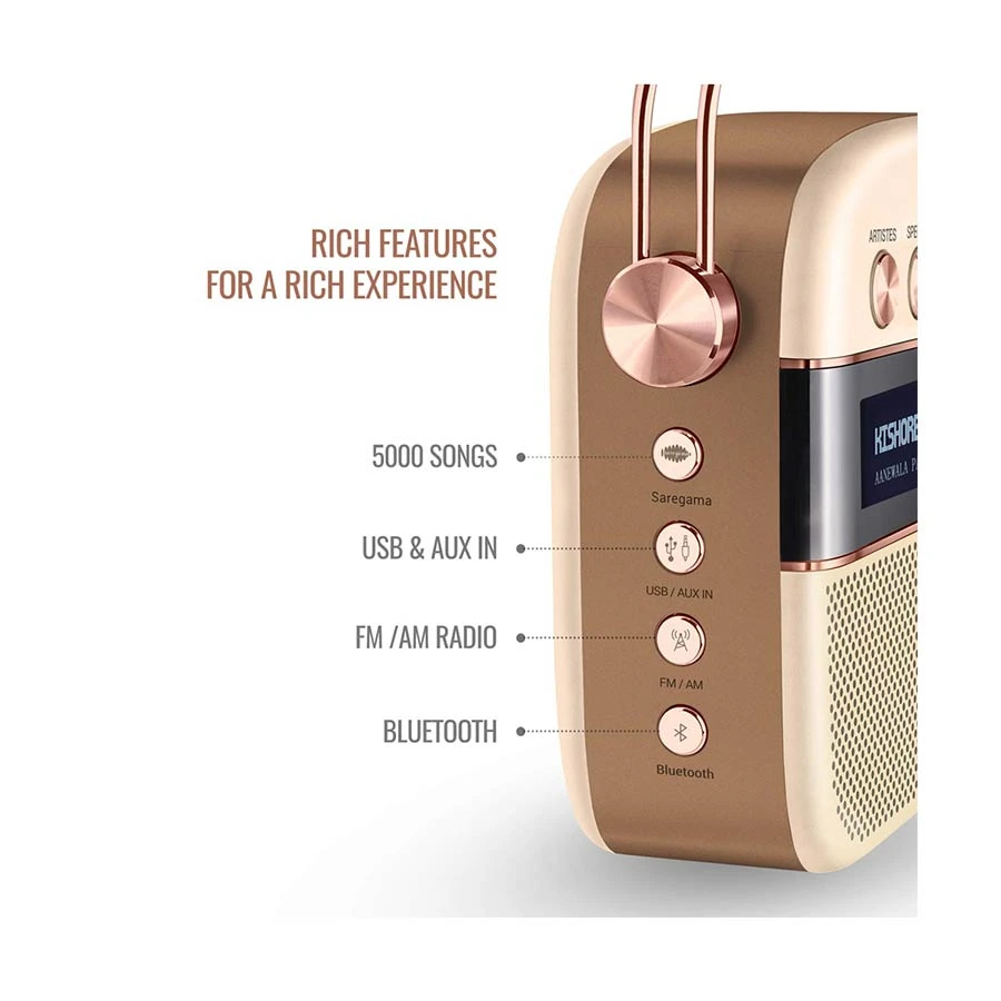 Saregama Carvaan 2.0 Gold Hindi Music Player Price in Bangladesh