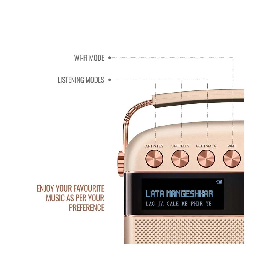 Saregama Carvaan 2.0 Gold Hindi Music Player specifications