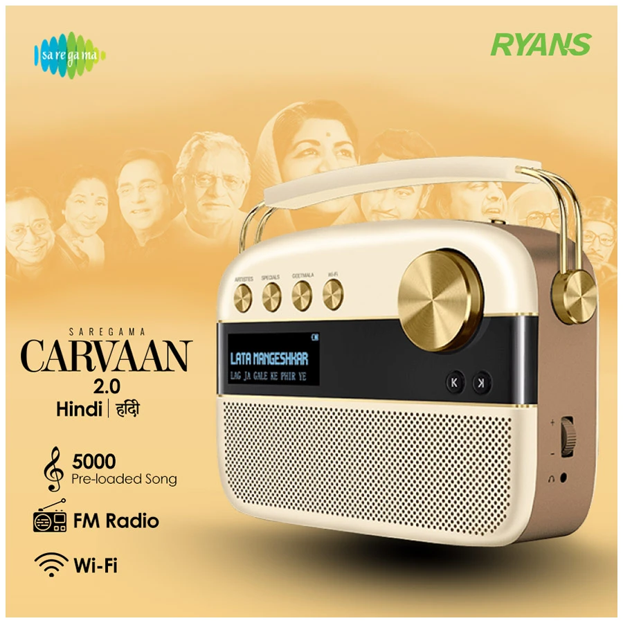 Saregama Carvaan 2.0 Gold Hindi Music Player features