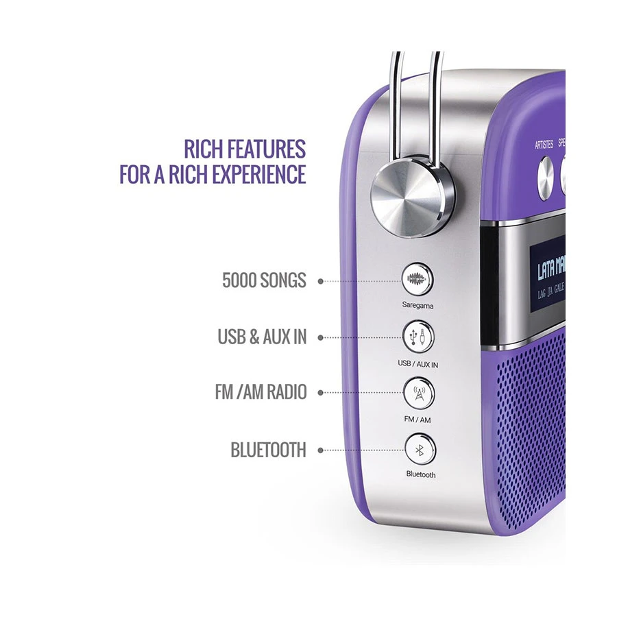 Saregama Carvaan Premium Pop Colour Hindi Music Player Price in Bangladesh