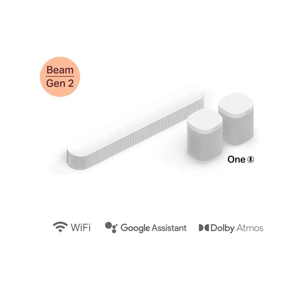 Sonos 5.0 Set with Beam (Gen 2) and One Home Theater Systems specifications