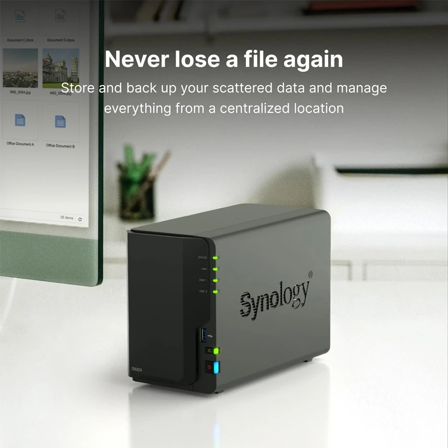 Synology DiskStation DS223 Network Storage specifications
