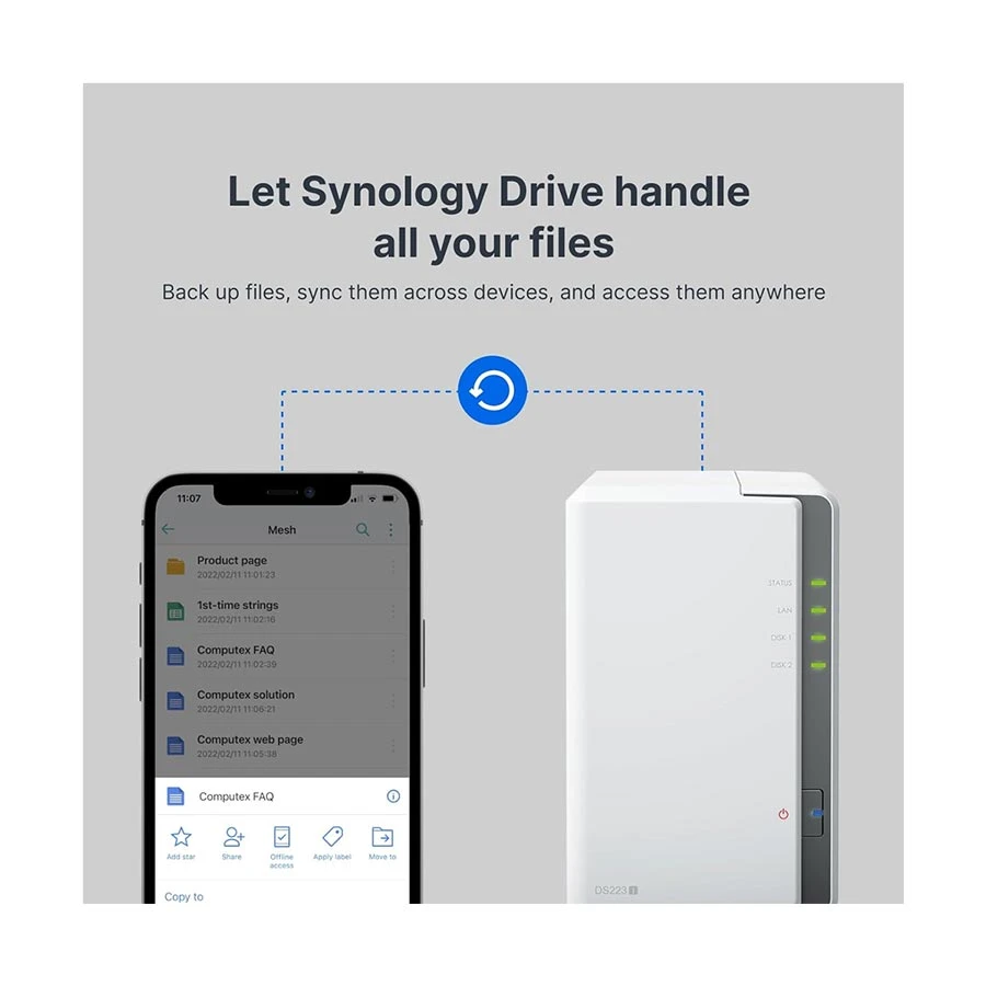 Synology DiskStation DS223j Network Storage Price in BD