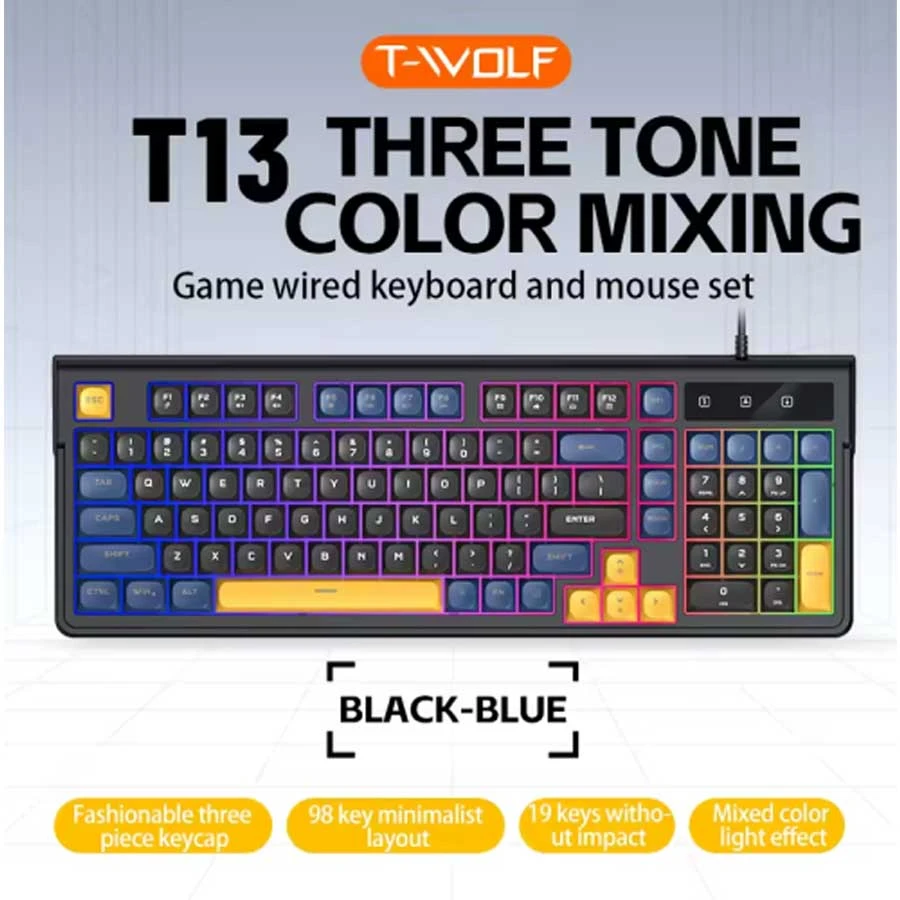 T-WOLF T-wolf T13 Keyboard Price in Bangladesh