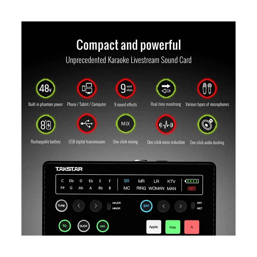 Takstar SC-M1 Sound Card in BD