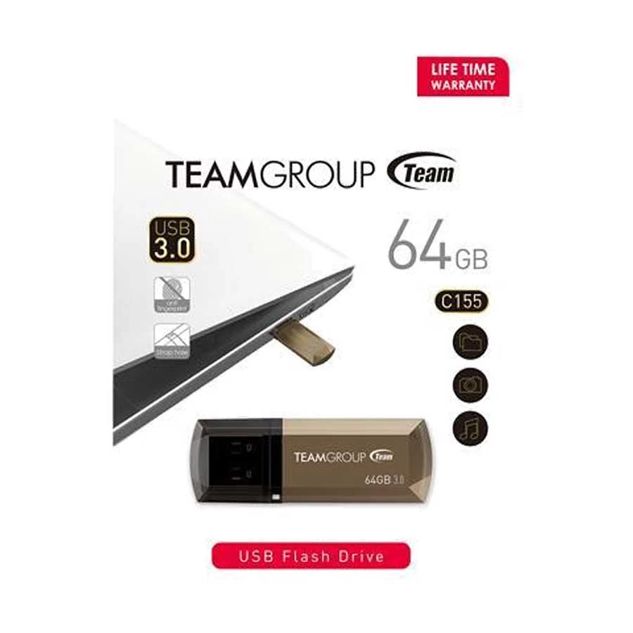 Team C155 64GB Pen Drive in BD