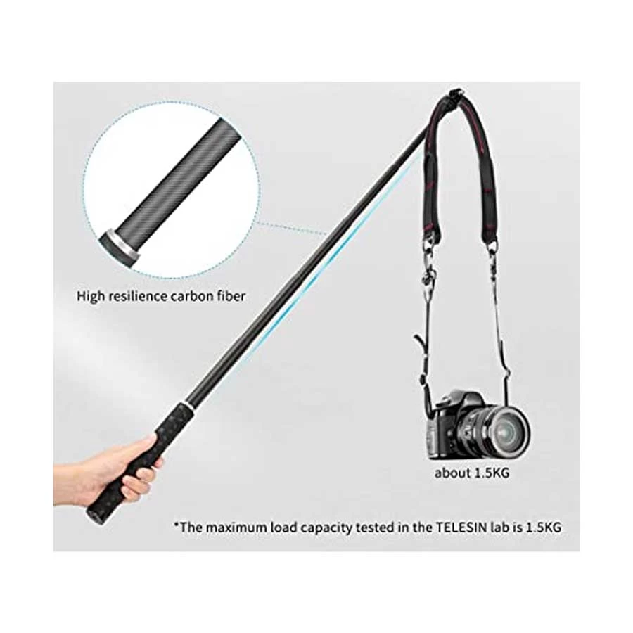 TELESIN Telesin Carbon Fiber Selfie Stick Compact Camera Accessories in BD