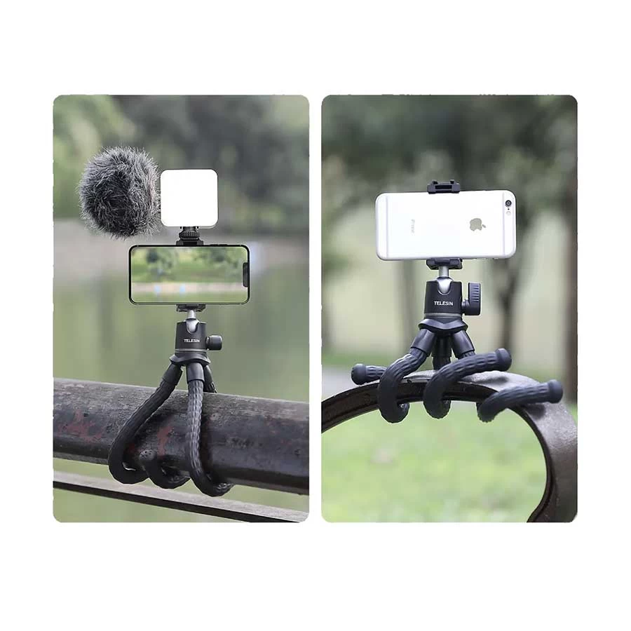 Telesin Multifunctional Octopus Tripod Compact Camera Accessories