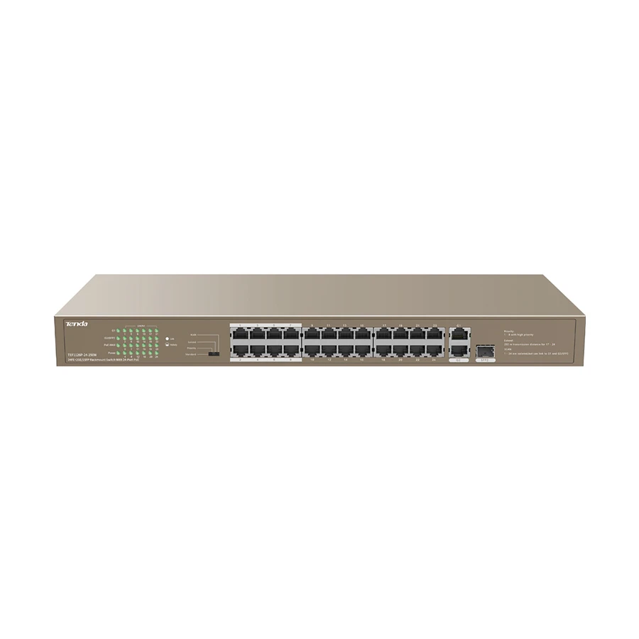Tenda TEF1126P-24-250W Network Switch
