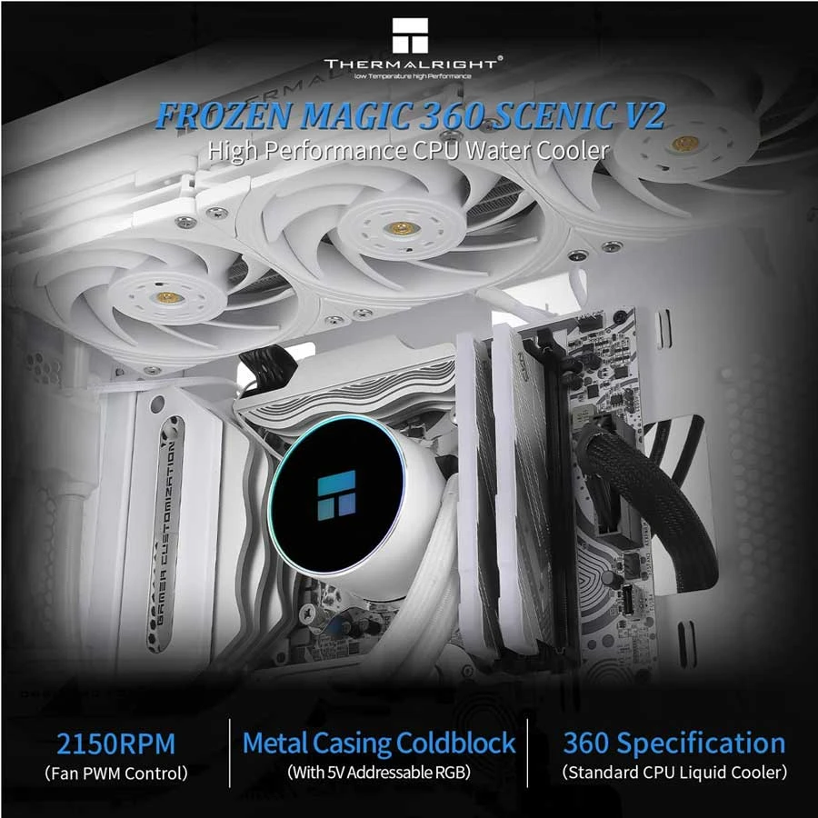 Thermalright Frozen Magic 360 Scenic V2 ARGB CPU Cooler specifications