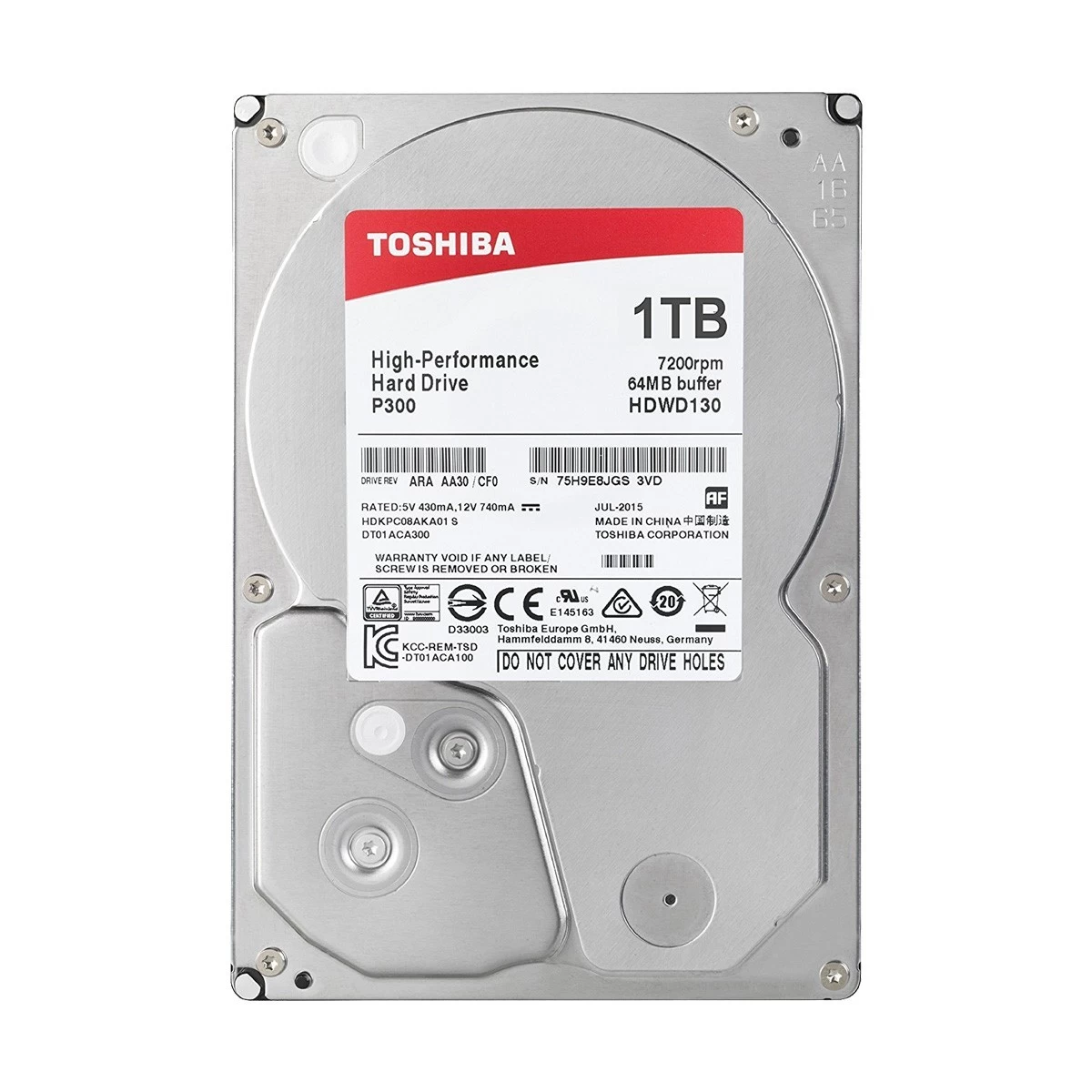 Toshiba P300/DT01ACA100 Internal HDD