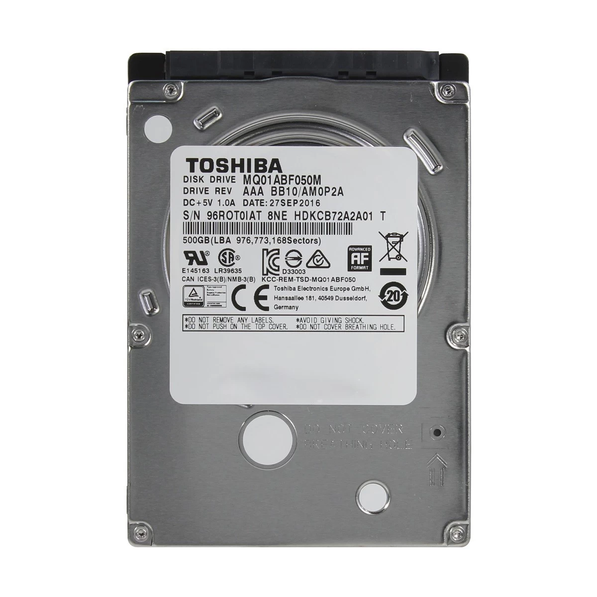 Toshiba 500GB Internal HDD