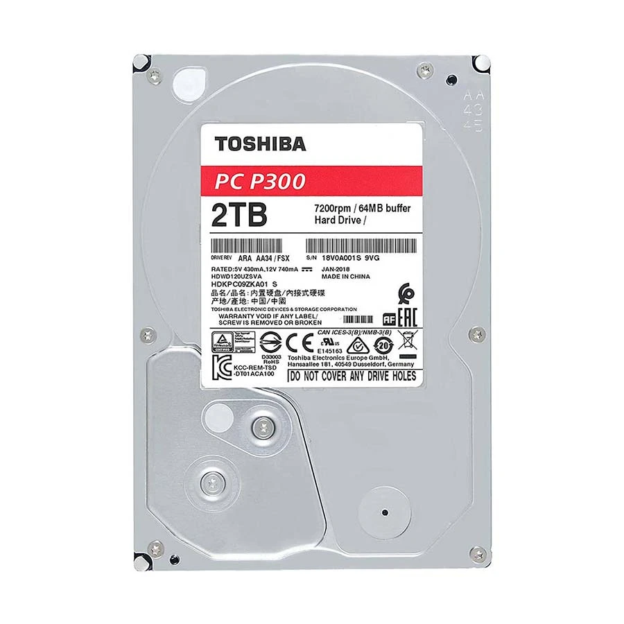 Toshiba P300 2TB Internal HDD in BD