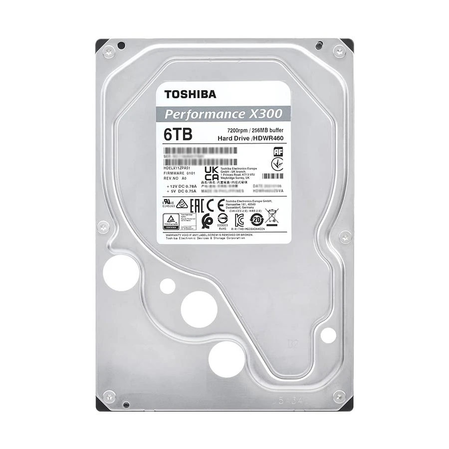 Toshiba X300 Performance 6TB Internal HDD in BD