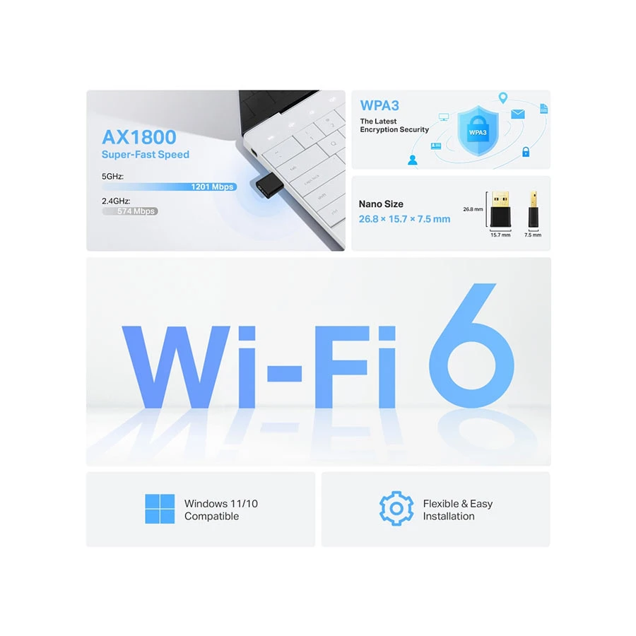 Tp-link TP-Link Archer TX20U Nano Wifi Adapter Price in Bangladesh