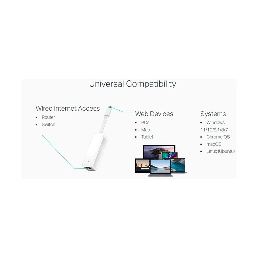 Tp-link TP-Link USB Type-C Male to LAN Female Converter Type-C Converter Best Price