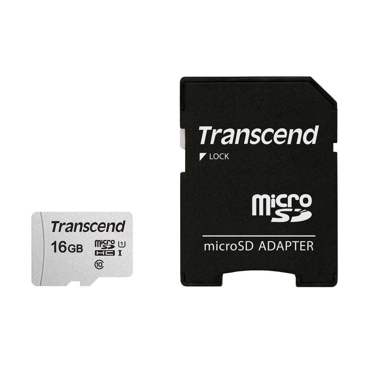 Transcend microSDXC/SDHC 300S UHS-I U1 Memory Card with Adapter Memory Card
