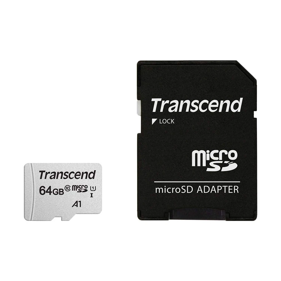 Transcend microSDXC/SDHC 300S UHS-I U1 Memory Card Memory Card