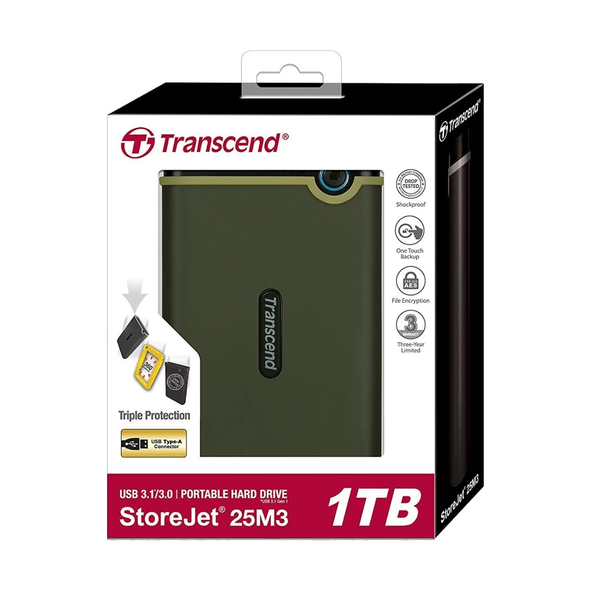 Transcend StoreJet 25M3G External HDD in BD