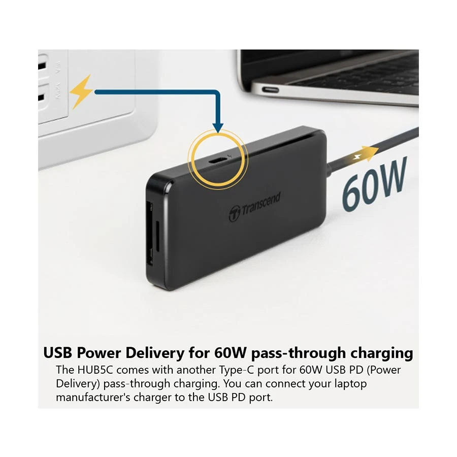 Transcend 6-in-1 USB 3.1 Gen 2 Type-C Hub Type-C Converter specifications