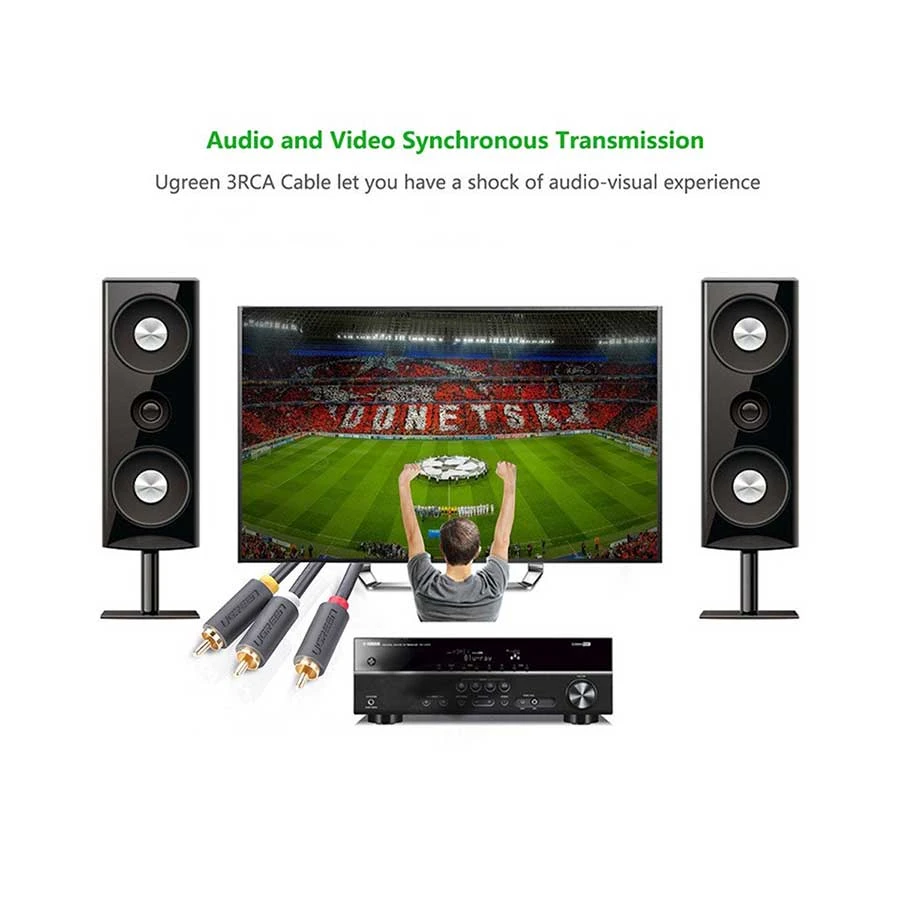 UGREEN Ugreen 10524 3 RCA Male to Audio Cable in BD