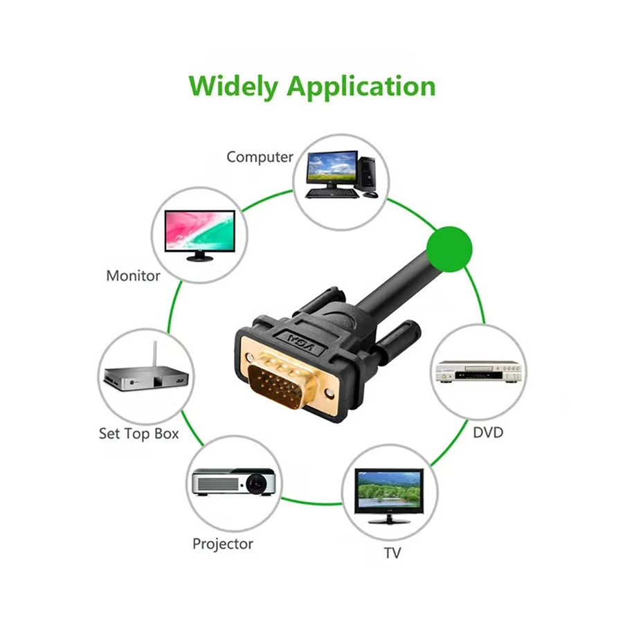 Ugreen 11630 VGA Male to VGA Cable in BD