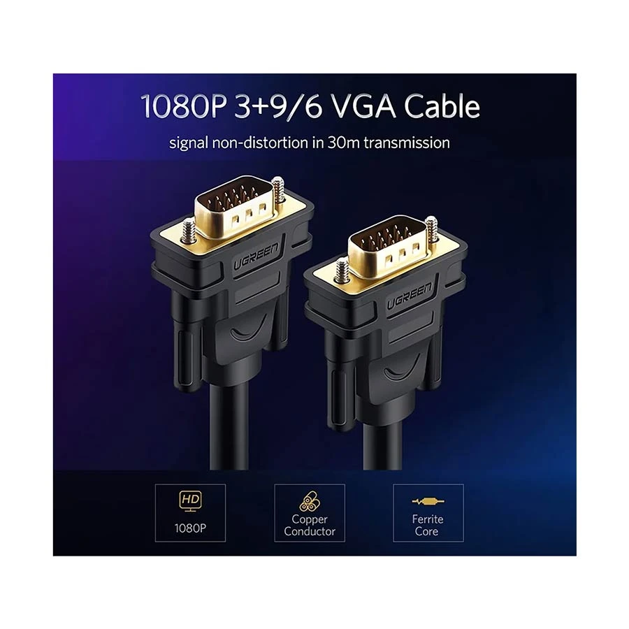 Ugreen VG101 VGA Male to VGA Cable specifications