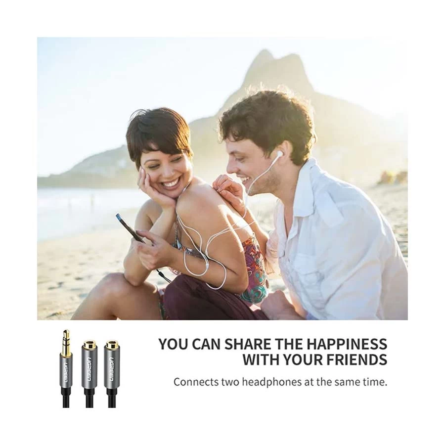 Ugreen 10532 3.5mm Male to Dual Female Audio Cable Price in Bangladesh