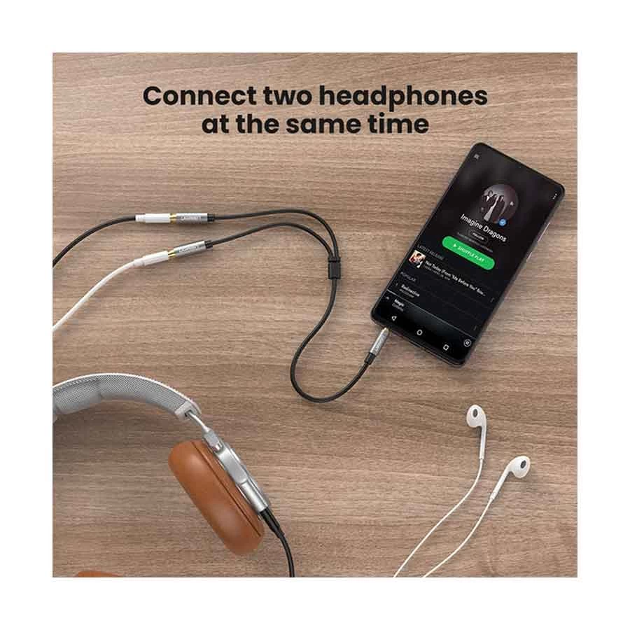 Ugreen 10532 3.5mm Male to Dual Female Audio Cable in BD