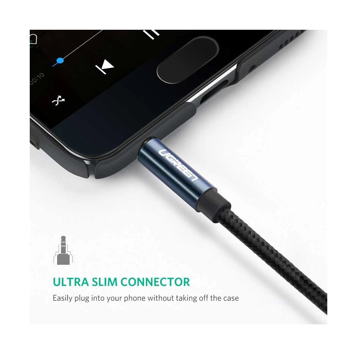 UGREEN Ugreen 10685 3.5mm Male to Audio Cable in BD