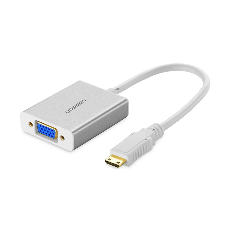 Ugreen 40217 Mini HDMI to VGA & 3.5mm Converter HDMI Converter
