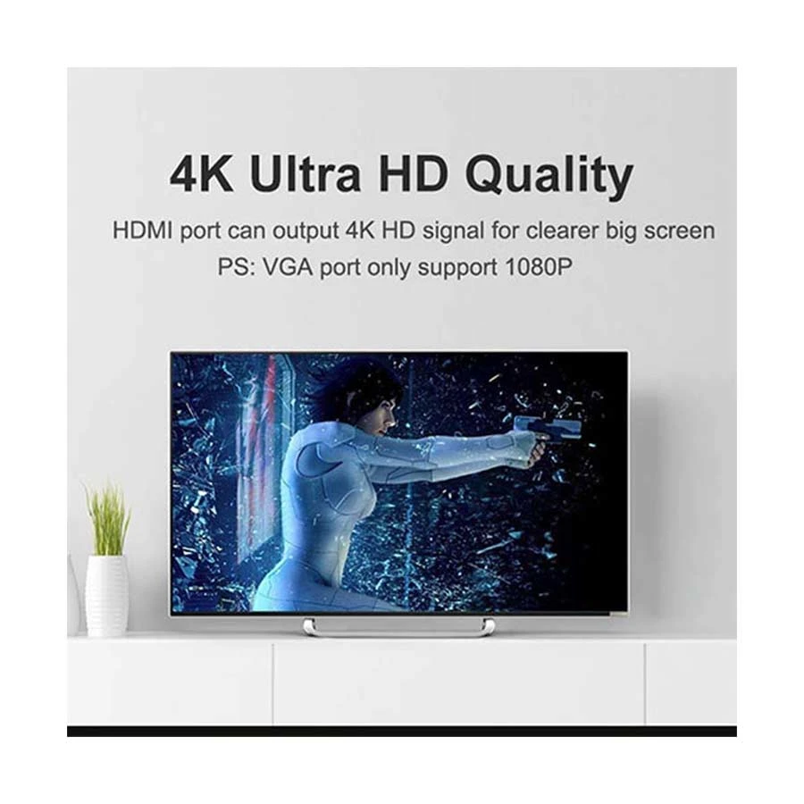 Ugreen 40744 HDMI Male to HDMI & VGA Female HDMI Converter