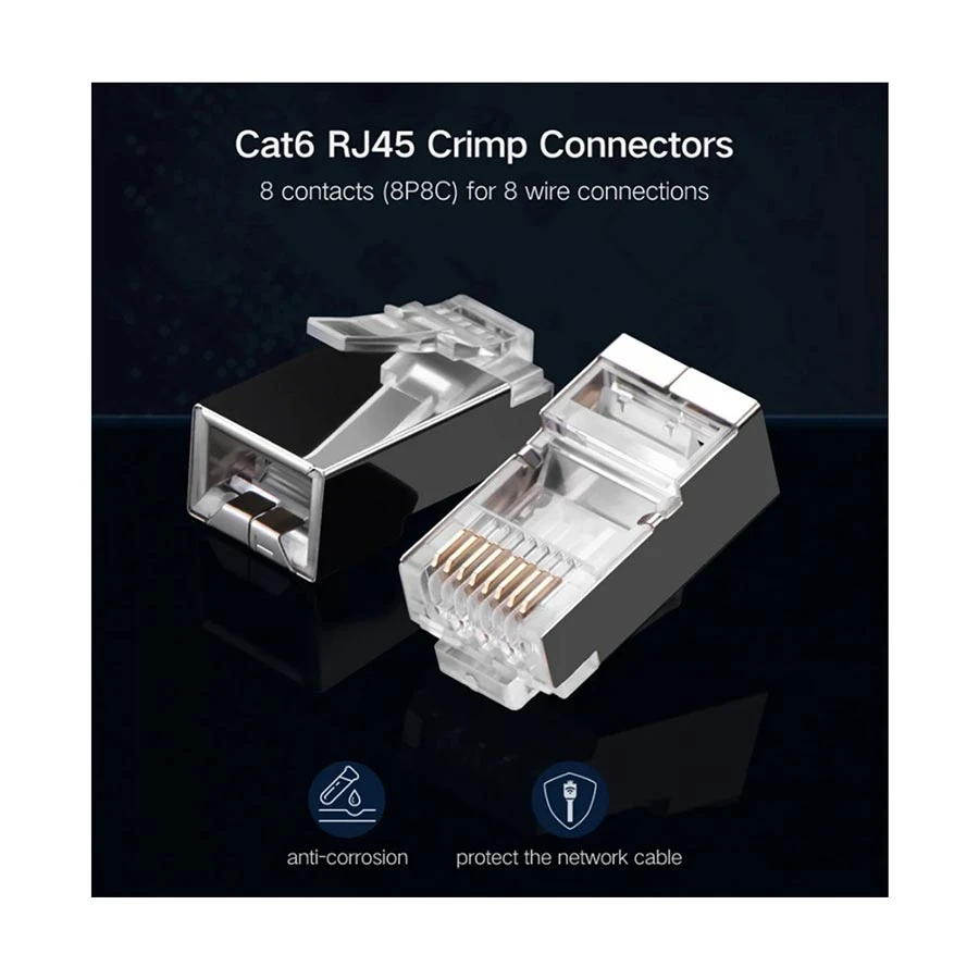 Ugreen 50248 Cat-6 Shielding Crystal Head Connector in BD