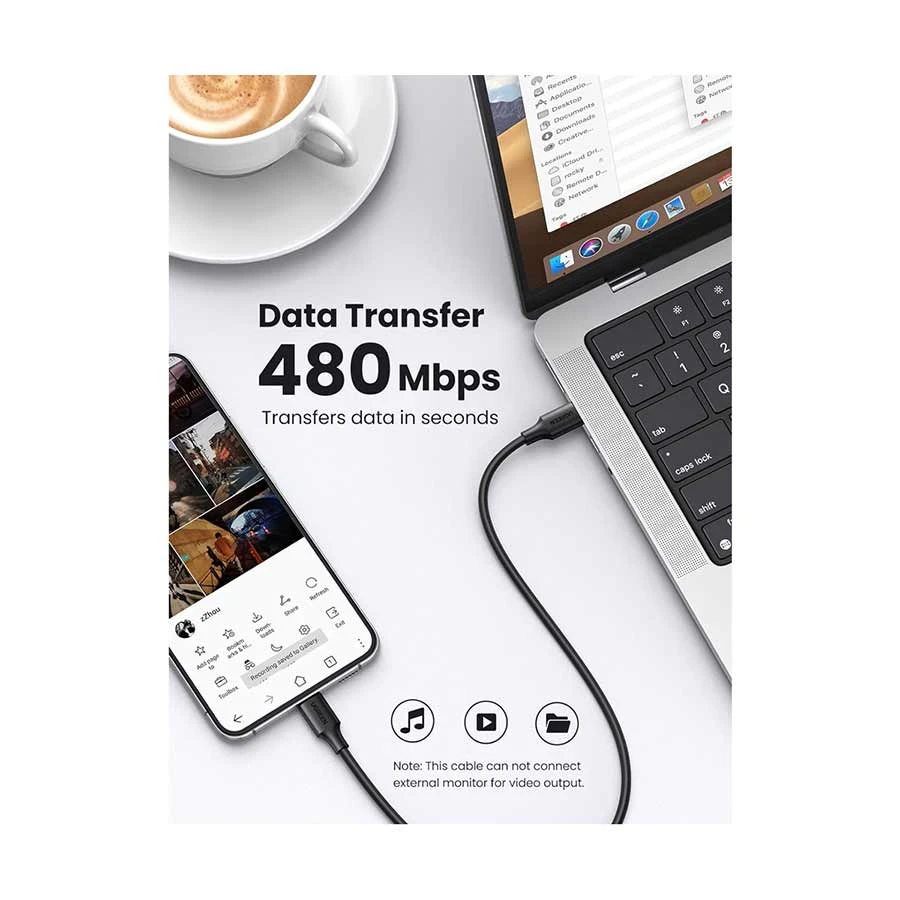 Ugreen 50997 USB Type-C Male to USB Cable in BD