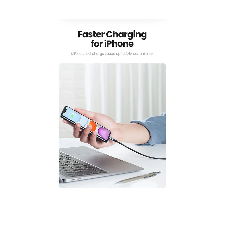 Ugreen 60157 USB Male to Lightning USB Cable in BD