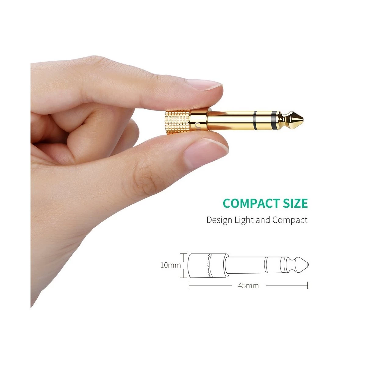 Ugreen 20503 6.35mm Male to 3.5mm Female Audio Converter specifications