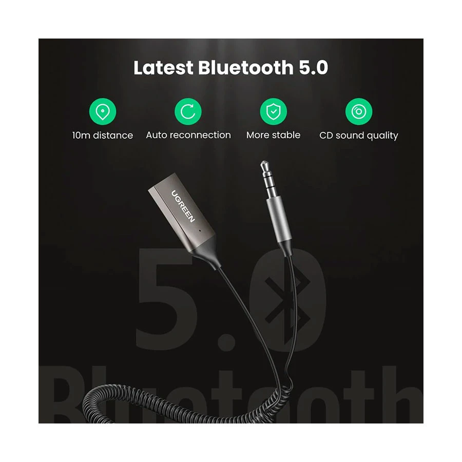 Ugreen 70601 Wireless Bluetooth Car Receiver Bluetooth Adapter Price in BD