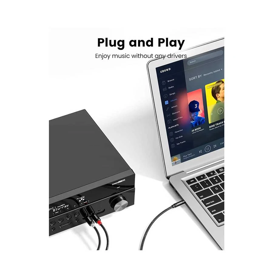 Ugreen AV116 3.5mm Male to 2 RCA Audio Cable Best Price